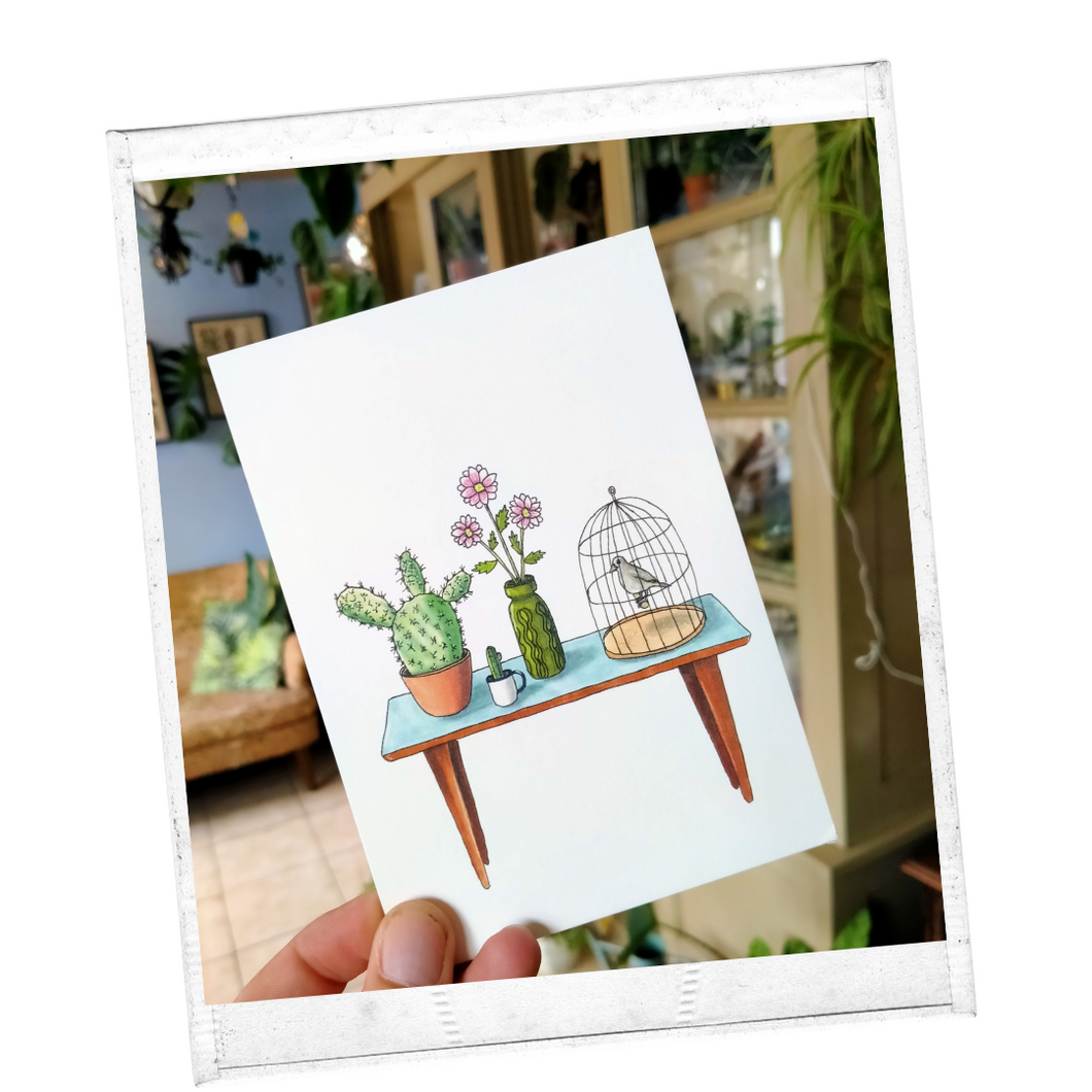 plantentafel - kaartje